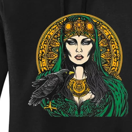 Morrigan Celtic Mythology Irish Goddess Of Death Women's Pullover Hoodie