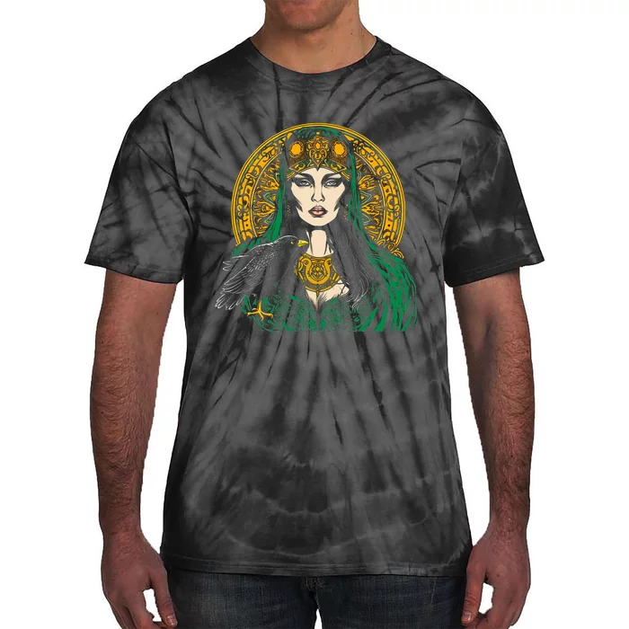 Morrigan Celtic Mythology Irish Goddess Of Death Tie-Dye T-Shirt