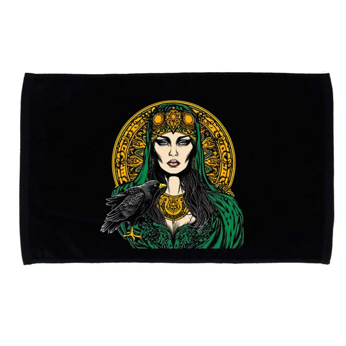 Morrigan Celtic Mythology Irish Goddess Of Death Microfiber Hand Towel