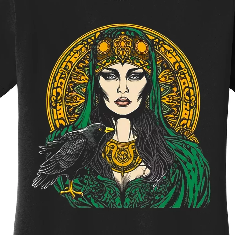 Morrigan Celtic Mythology Irish Goddess Of Death Women's T-Shirt