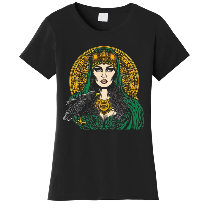 Morrigan Celtic Mythology Irish Goddess Of Death Women's T-Shirt