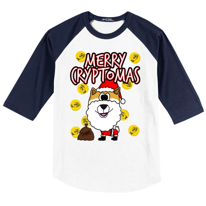 Merry Cryptomas Baseball Sleeve Shirt