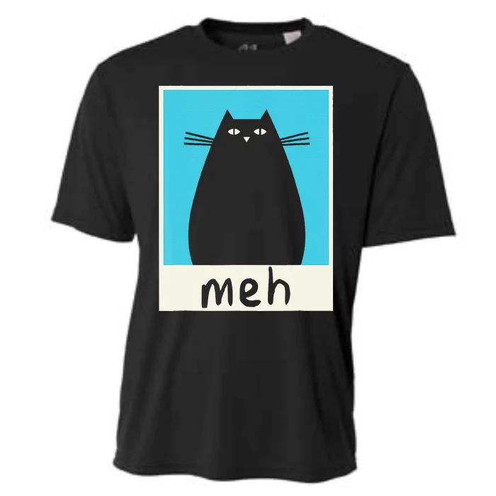 Meh Cat Meow Kitty Cat Lover Japanese Cat Kawaii Anime Cooling Performance Crew T-Shirt