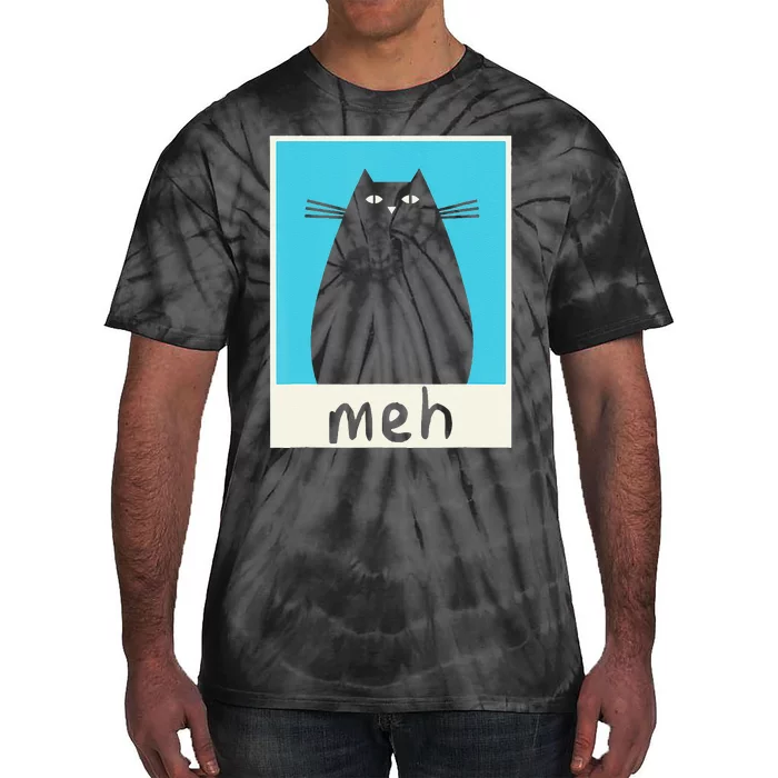 Meh Cat Meow Kitty Cat Lover Japanese Cat Kawaii Anime Tie-Dye T-Shirt