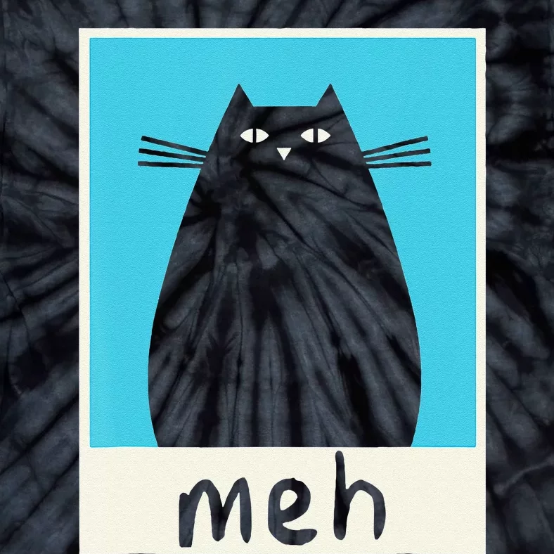 Meh Cat Meow Kitty Cat Lover Japanese Cat Kawaii Anime Tie-Dye T-Shirt