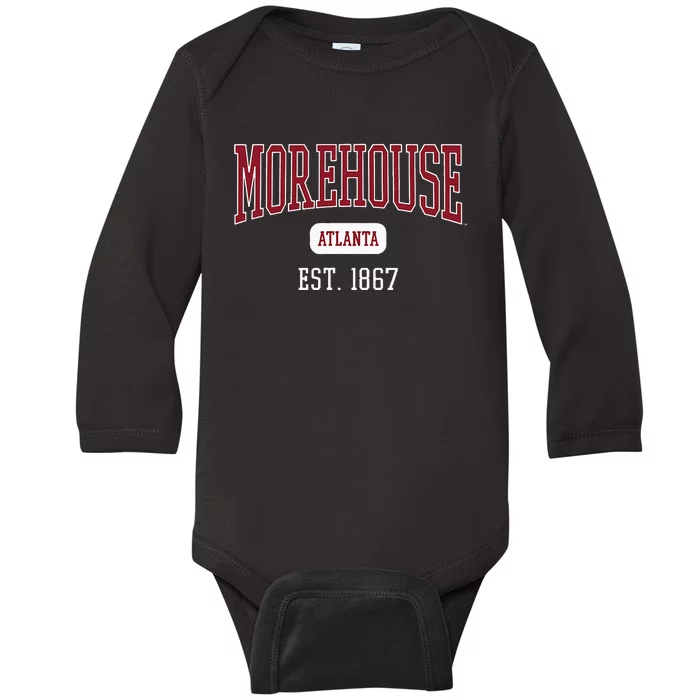 Morehouse College Maroon Tigers Est. Date Baby Long Sleeve Bodysuit