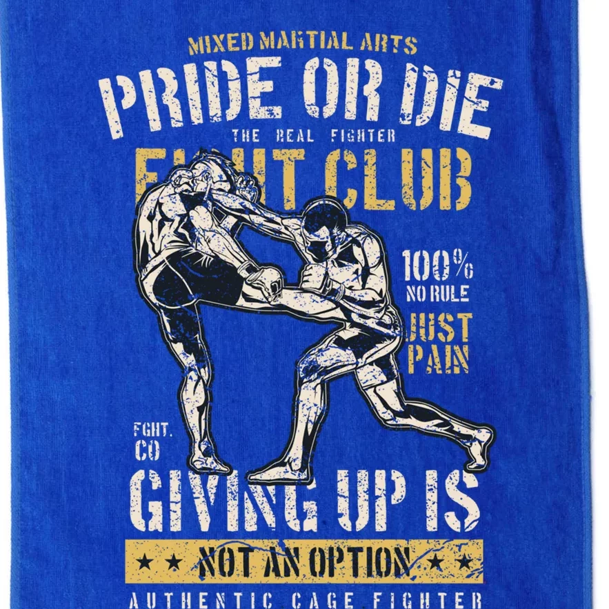 Mma Clothes Mixed Martial Arts Merchandise Distressed Mma Gift Platinum Collection Golf Towel