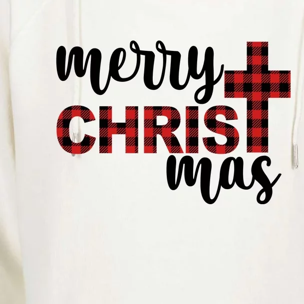 Merry Christ Mas Jesus Birthday Christmas Womens Funnel Neck Pullover Hood