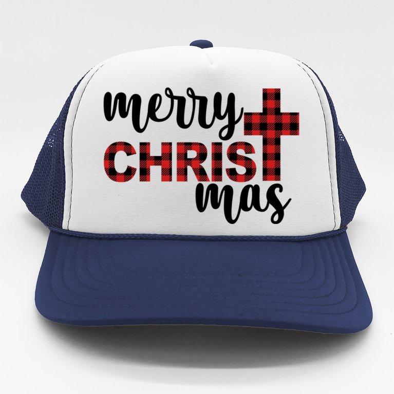 Merry Christ Mas Jesus Birthday Christmas Trucker Hat