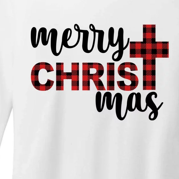 Merry Christ Mas Jesus Birthday Christmas Womens CVC Long Sleeve Shirt