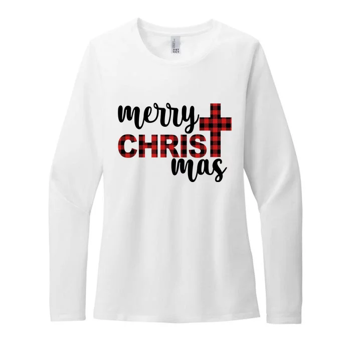 Merry Christ Mas Jesus Birthday Christmas Womens CVC Long Sleeve Shirt