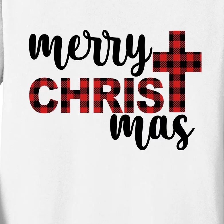 Merry Christ Mas Jesus Birthday Christmas Kids Long Sleeve Shirt