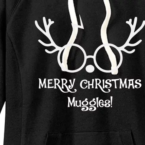 Merry Christmas Muggles Funny Christmas Women's Fleece Hoodie