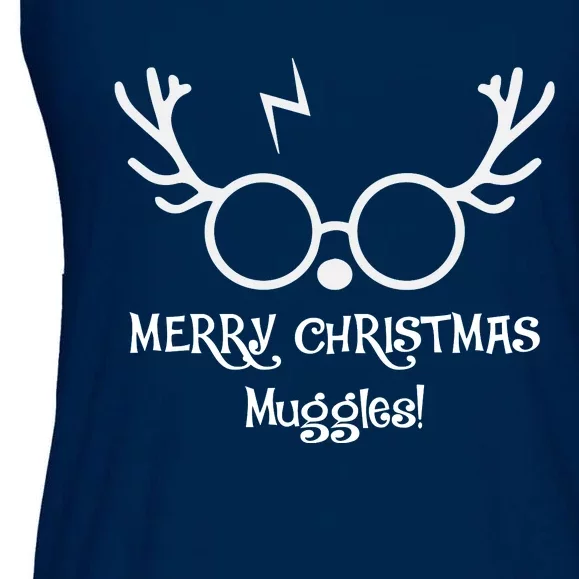 Merry Christmas Muggles Funny Christmas Ladies Essential Flowy Tank