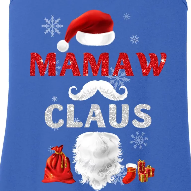 Mamaw Claus Matching Family Christmas Santa Gift Ladies Essential Tank