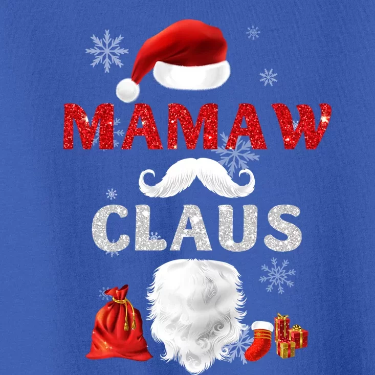 Mamaw Claus Matching Family Christmas Santa Gift Toddler T-Shirt