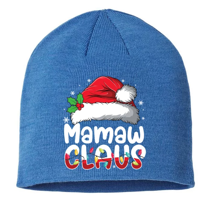 Mamaw Claus Matching Family Pajamas Funny Christmas Party Gift 8 1/2in Sustainable Knit Beanie