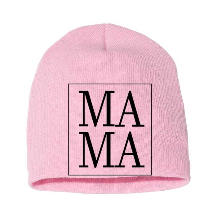 Mama Cute Mother's Day Gift Short Acrylic Beanie