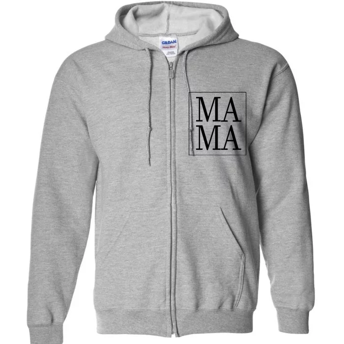 Mama Cute Mother's Day Gift Full Zip Hoodie