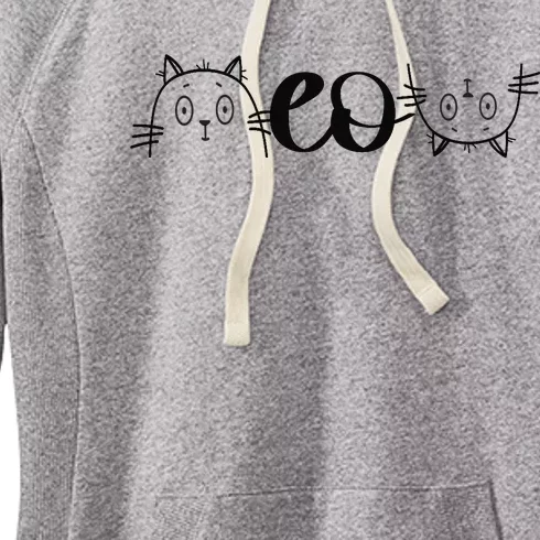 Meow Cat Meow Kitty Funny Cats Animal Lover Awesome Cute Women's Fleece Hoodie