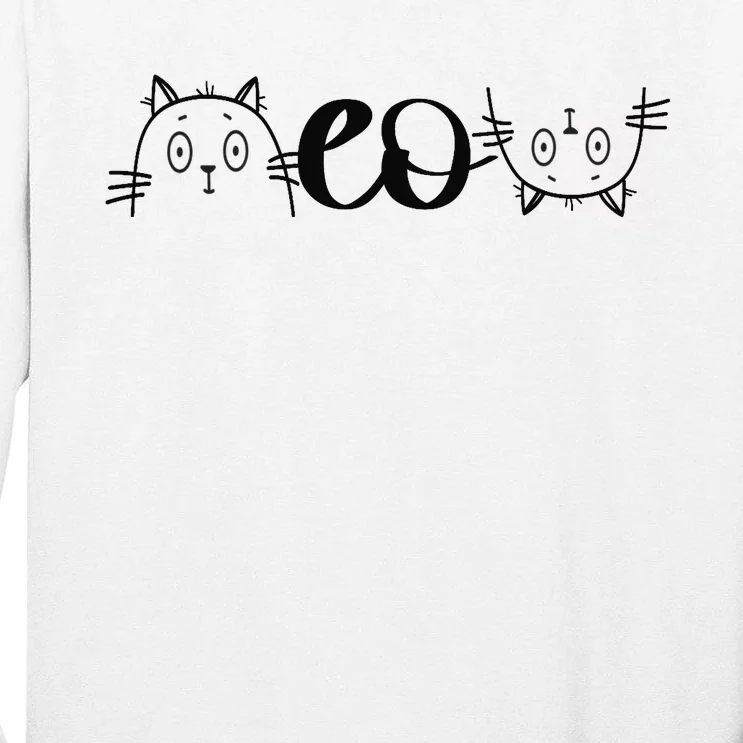 Meow Cat Meow Kitty Funny Cats Animal Lover Awesome Cute Tall Long Sleeve T-Shirt