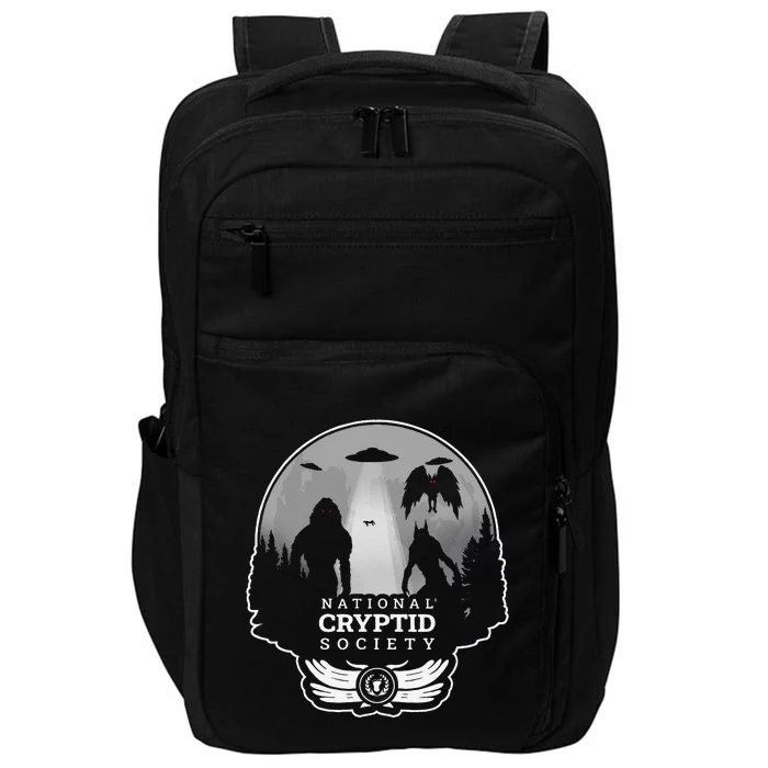 Monsters Creatures Moth Man Wolf Bigfoot Halloween Cryptid Impact Tech Backpack