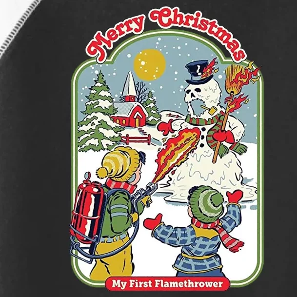 Merry Christmas My First Flamethrower Toddler Fine Jersey T-Shirt