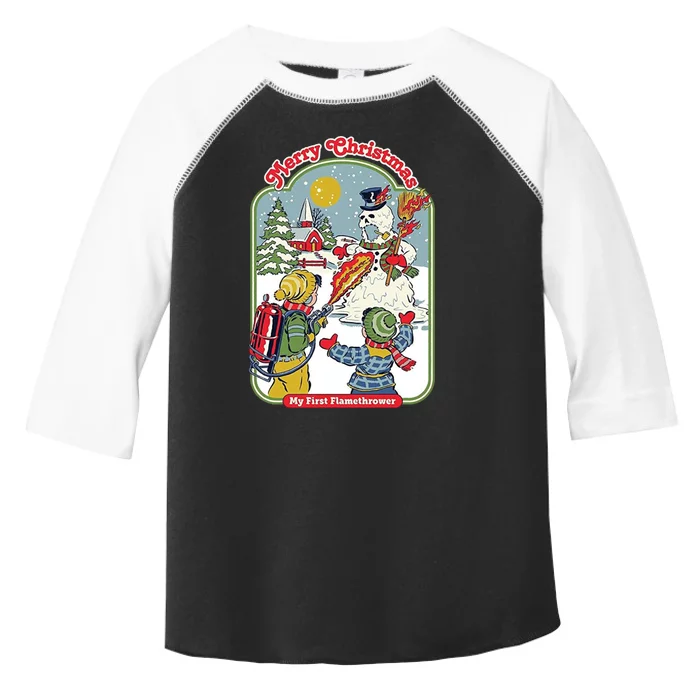 Merry Christmas My First Flamethrower Toddler Fine Jersey T-Shirt