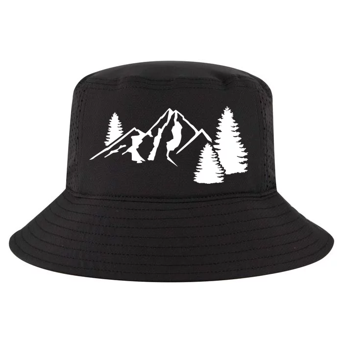 Mountains Camping Cool Comfort Performance Bucket Hat