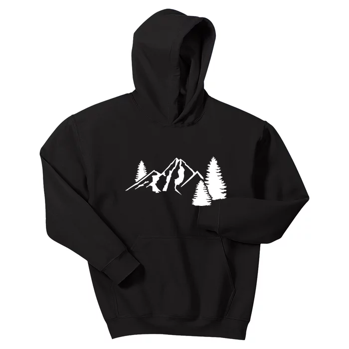 Mountains Camping Kids Hoodie