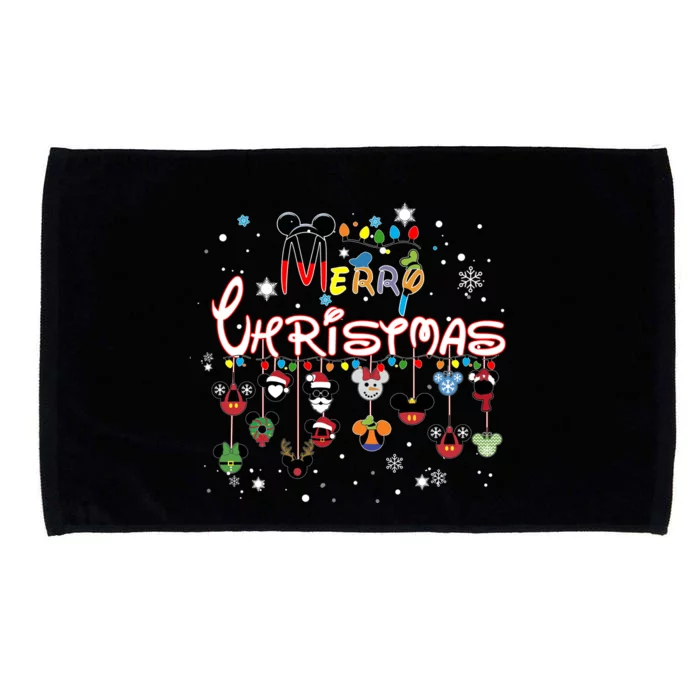 Merry Christmas Mouse Mic Key Funny Microfiber Hand Towel