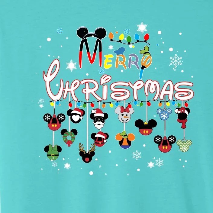 Merry Christmas Mouse Mic Key Funny ChromaSoft Performance T-Shirt