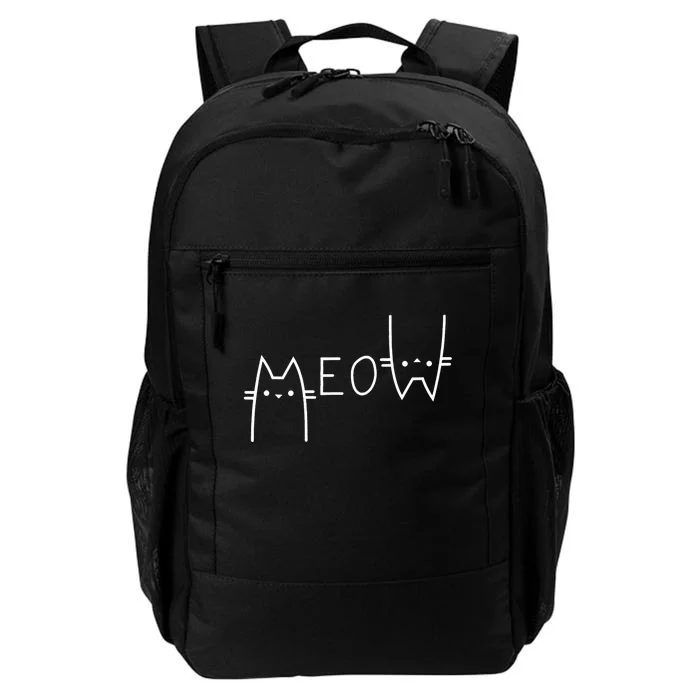 Meow Cat Meow Kitty Funny Cats Mom And Cat Dad Daily Commute Backpack