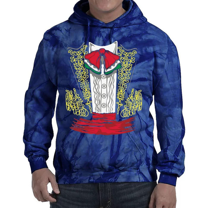 Mariachi Charro Mexican Costume For Dia De Los Muertos Tie Dye Hoodie