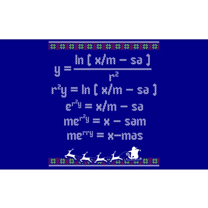 Merry Christmas Math Equation Ugly Christmas Fun Math Cute Gift Bumper Sticker