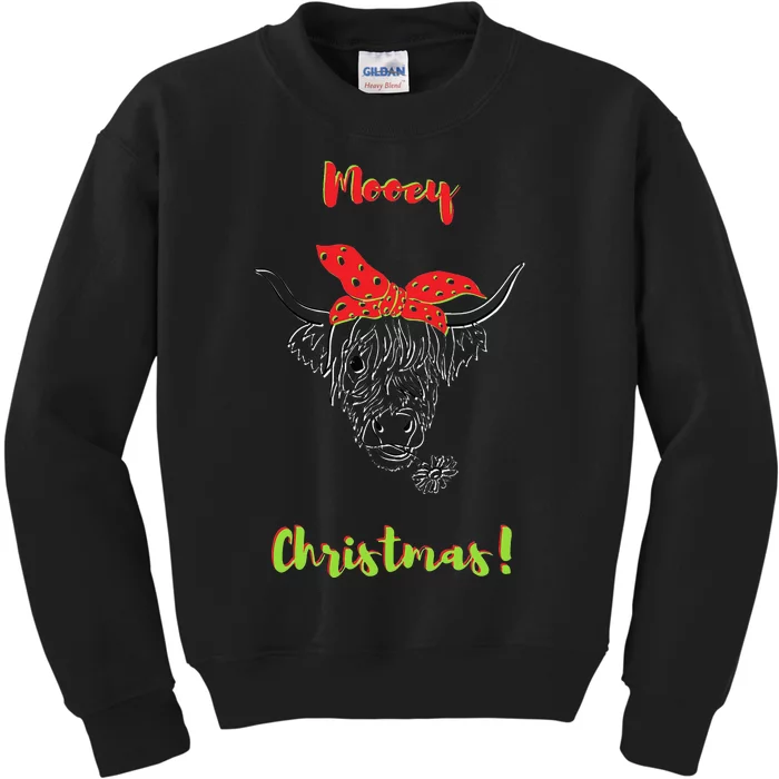 Mooey Christmas Kids Sweatshirt