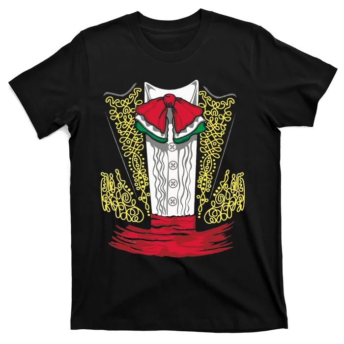 Mariachi Charro Mexican Costume For Dia De Los Muertos T-Shirt