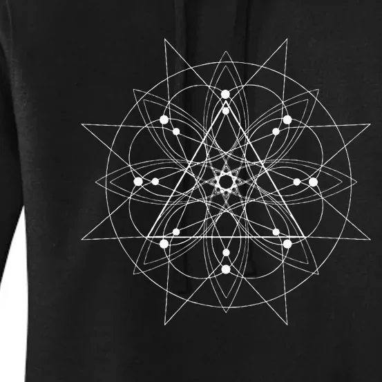 Metatron Cube Mandala Meditation Energy Healing Women's Pullover Hoodie