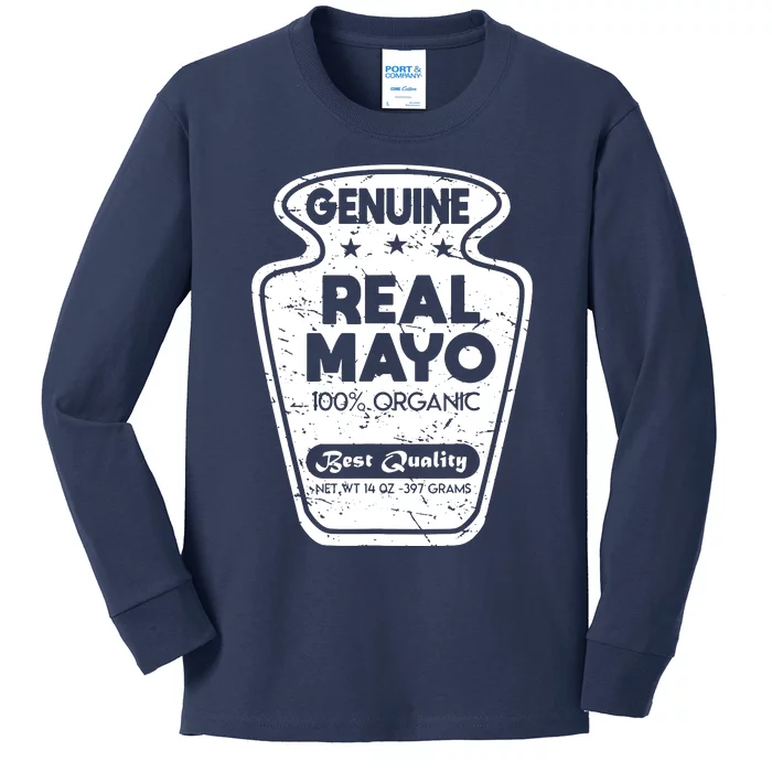 Mayonnaise Costume Kids Long Sleeve Shirt