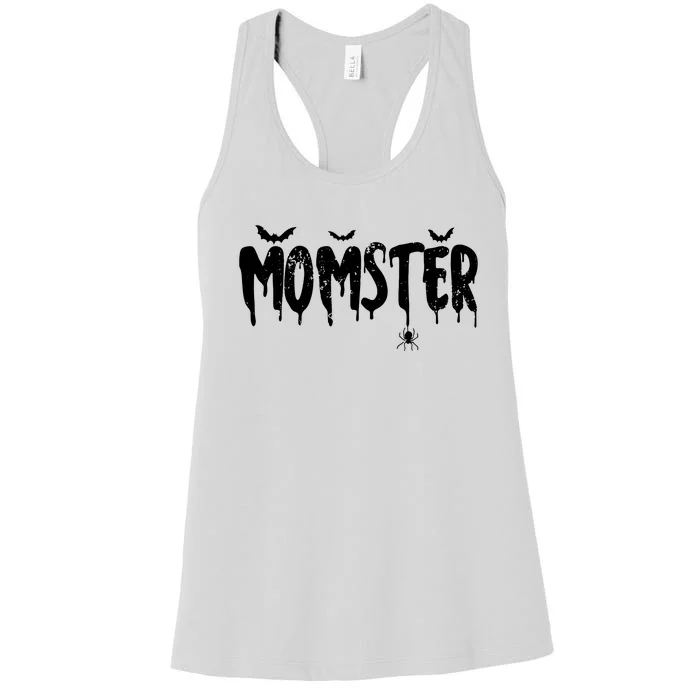 Momster Couple Matching Family Mom Dad Halloween Party Women's Racerback Tank