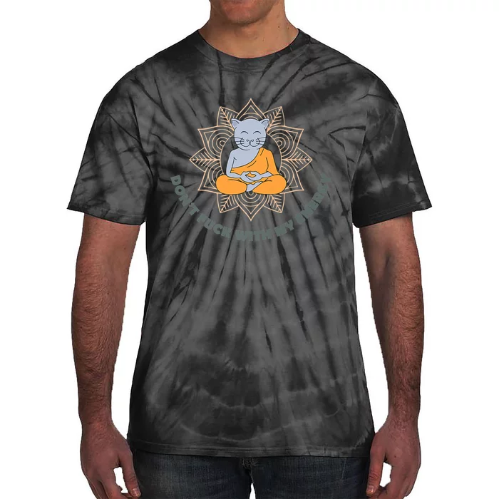 Meditating Cat Tie-Dye T-Shirt