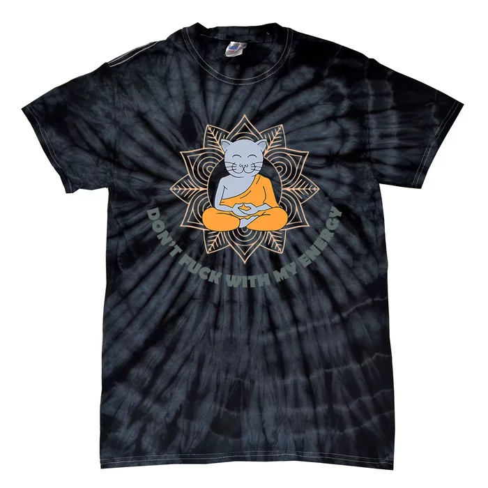 Meditating Cat Tie-Dye T-Shirt