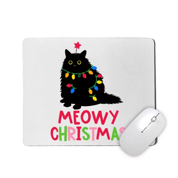 Meowy Christmas Mousepad