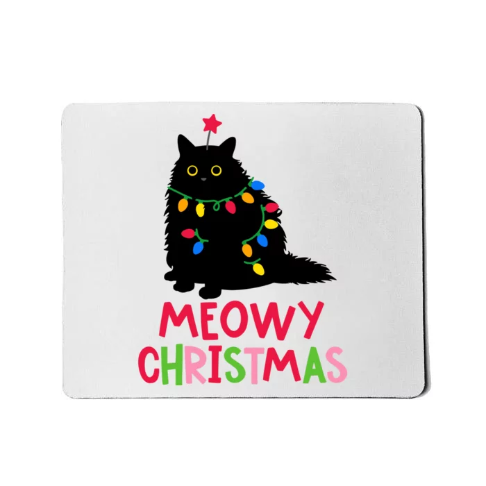 Meowy Christmas Mousepad