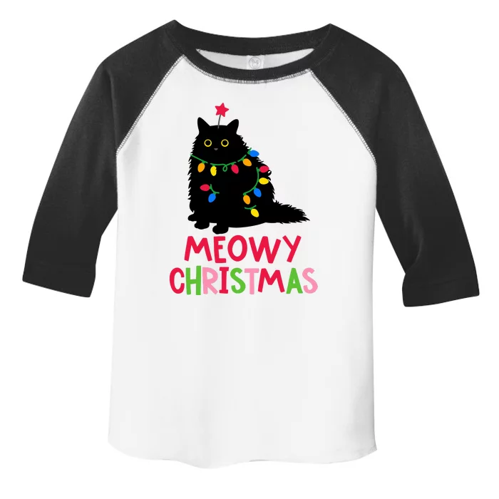 Meowy Christmas Toddler Fine Jersey T-Shirt