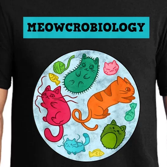 Meowcrobiology Cat Meow Microbiology Science Bacteriology Pajama Set