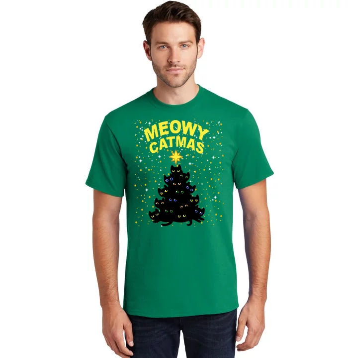 Meowy Christmas Tall T-Shirt