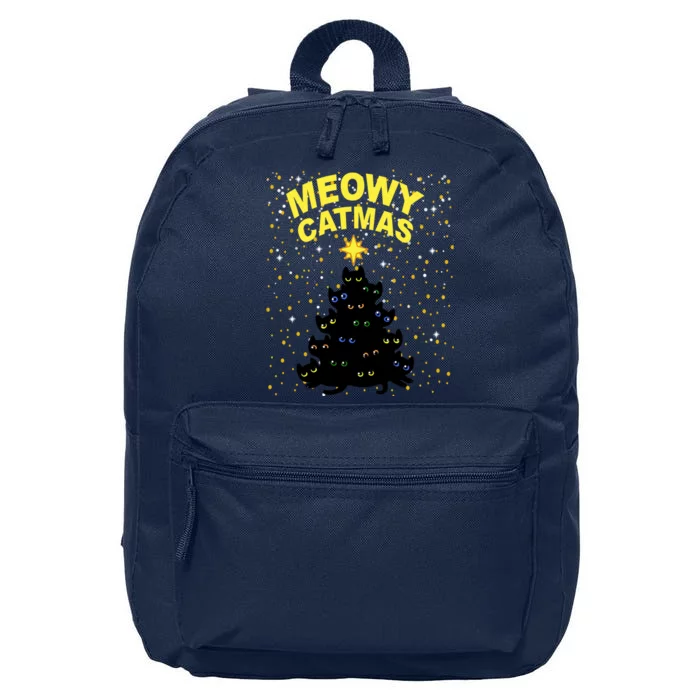 Meowy Christmas 16 in Basic Backpack