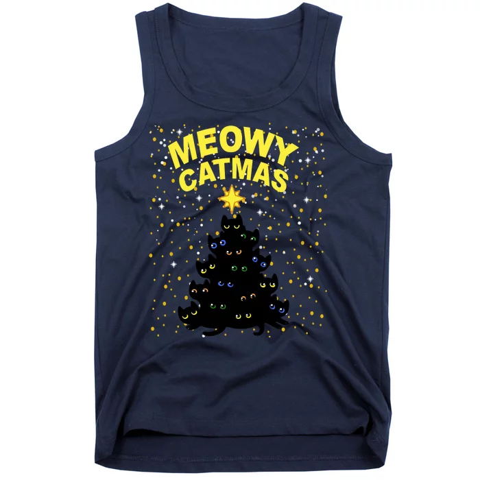 Meowy Christmas Tank Top