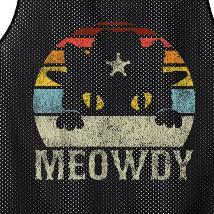 Meowdy Cat Meme Mesh Reversible Basketball Jersey Tank